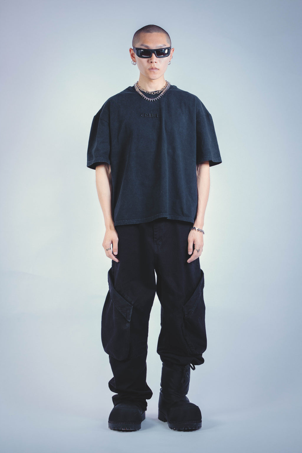 SHADE CARGO PANTS BLACK UNISEX