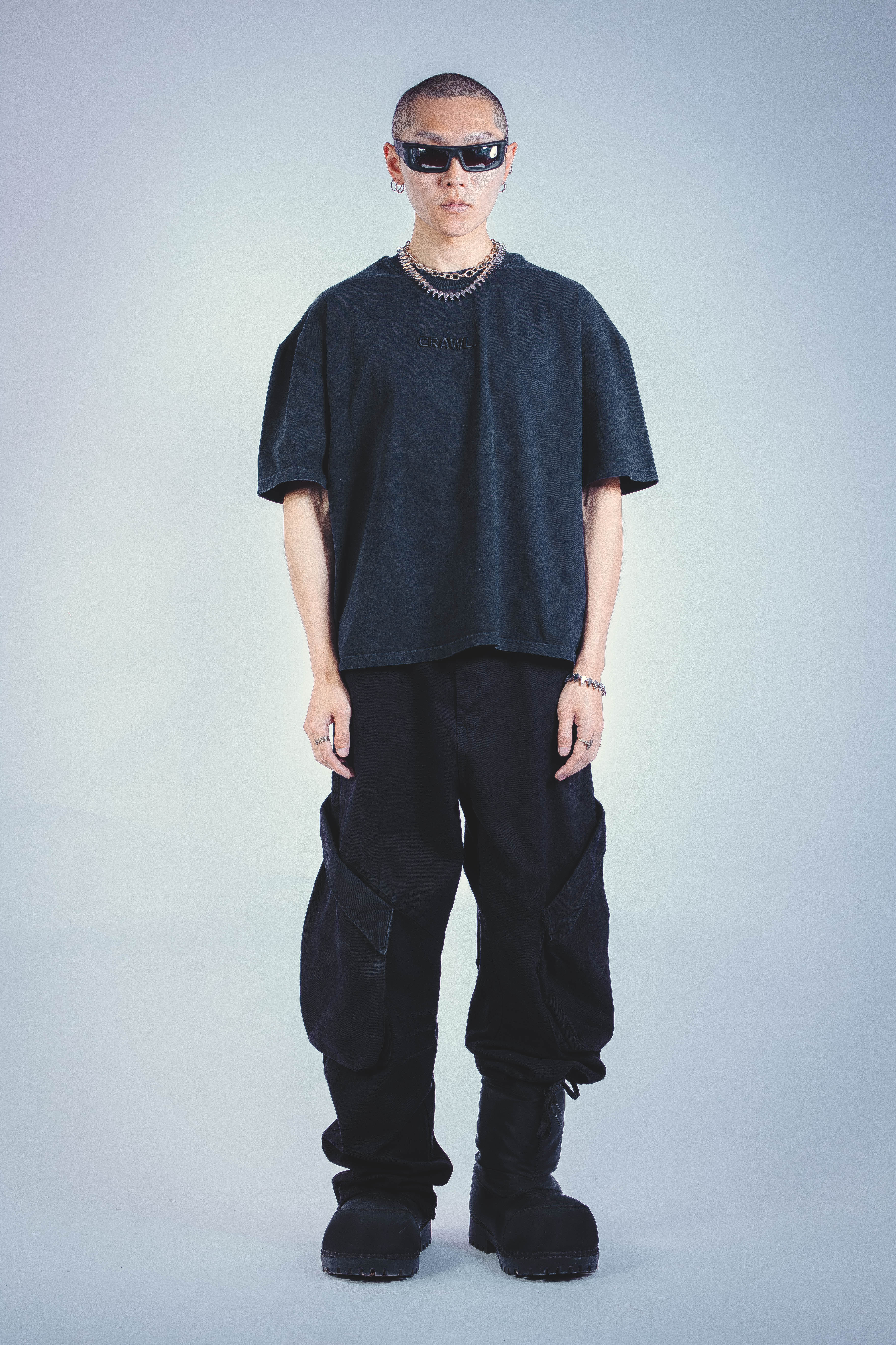 SHADE CARGO PANTS BLACK UNISEX