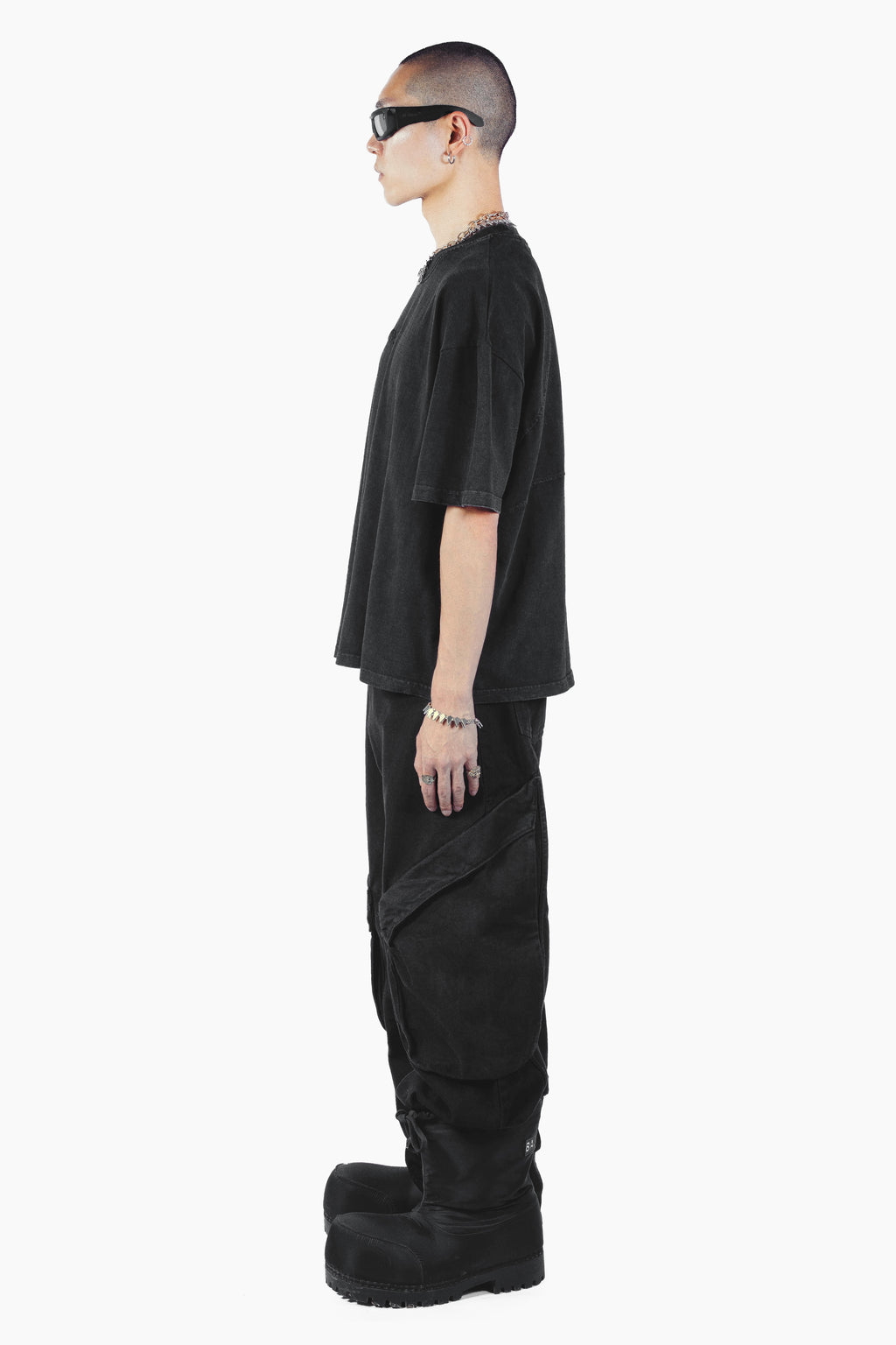 VOID BOXY FIT TSHIRT WASHED BLACK UNISEX