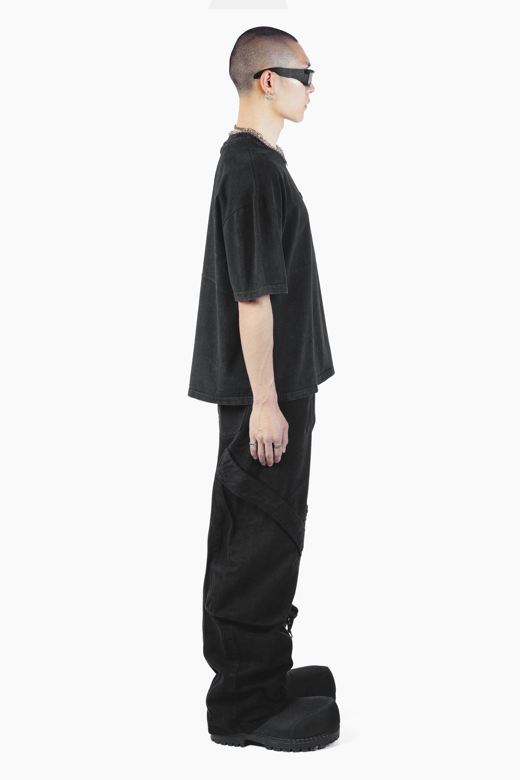 VOID BOXY FIT TSHIRT WASHED BLACK UNISEX