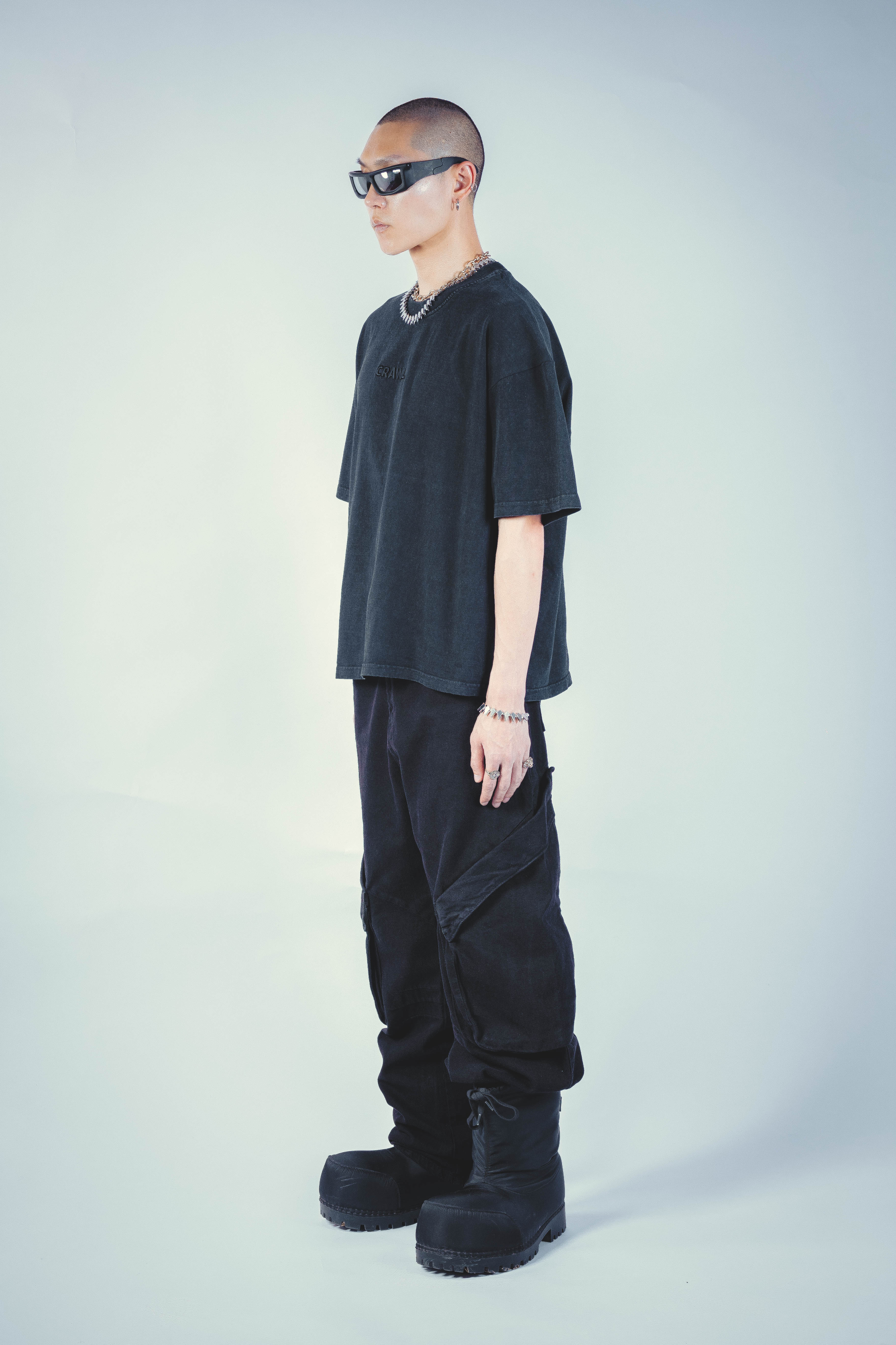 SHADE CARGO PANTS BLACK UNISEX