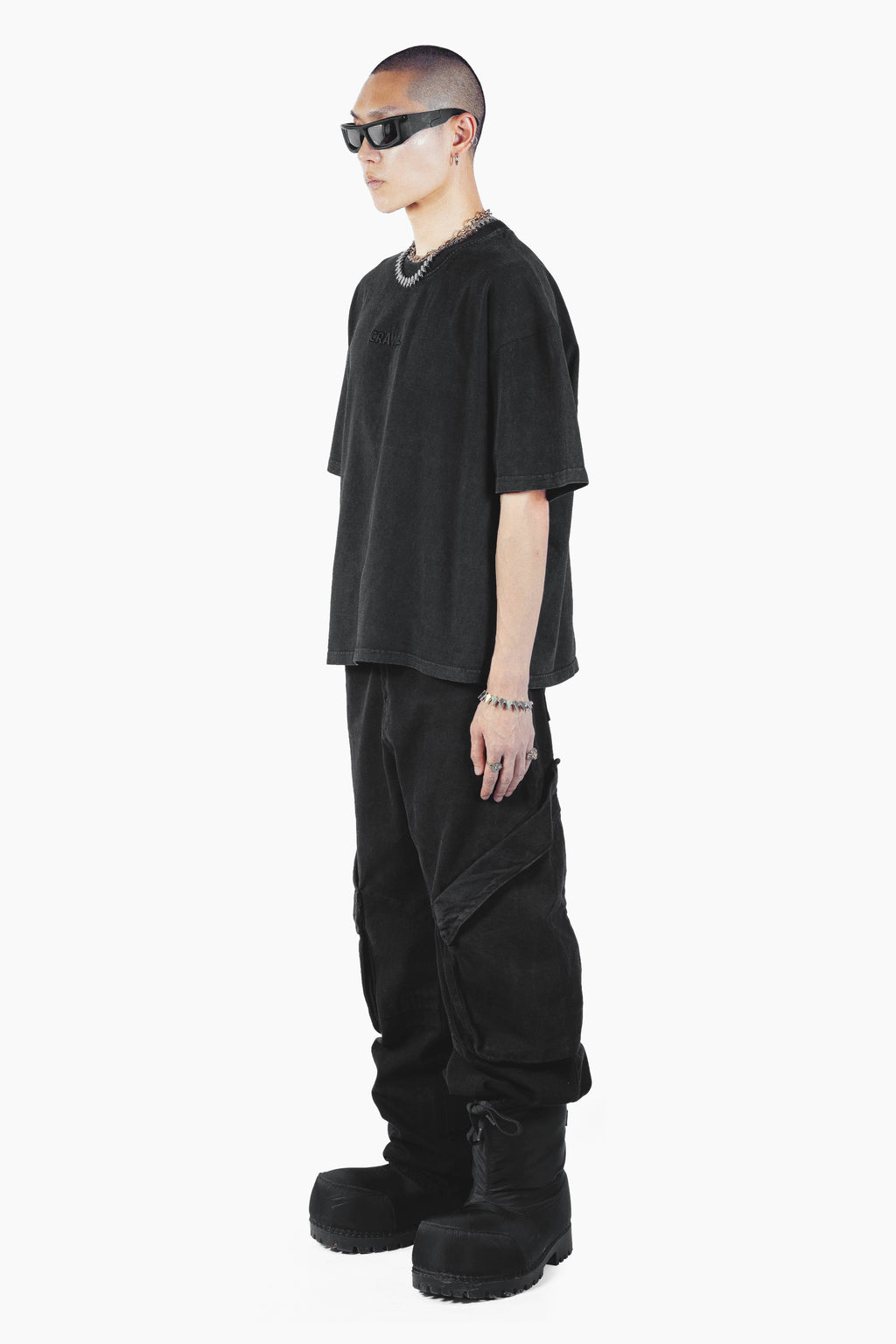 SHADE CARGO PANTS BLACK UNISEX