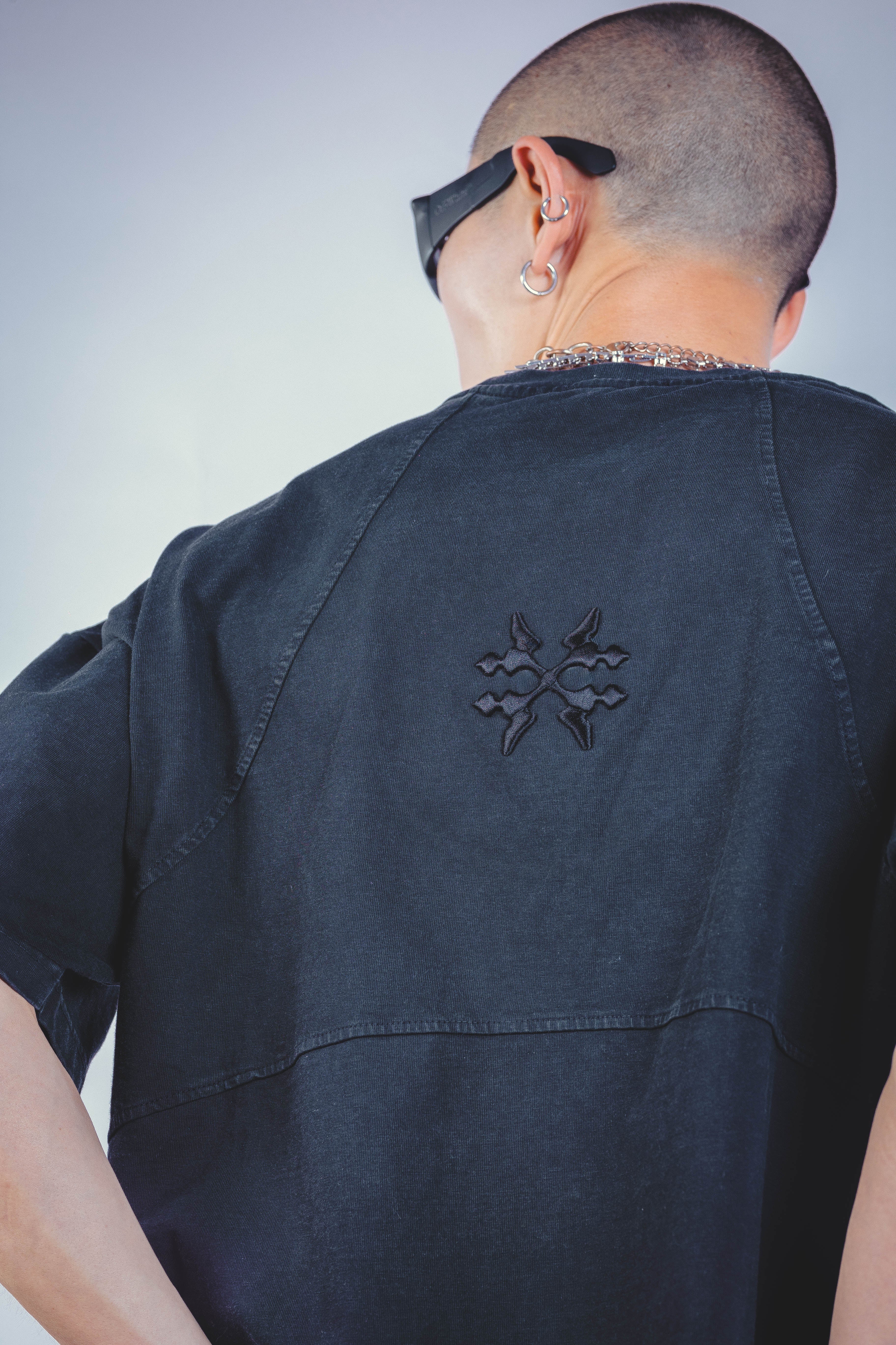 VOID BOXY FIT TSHIRT WASHED BLACK UNISEX