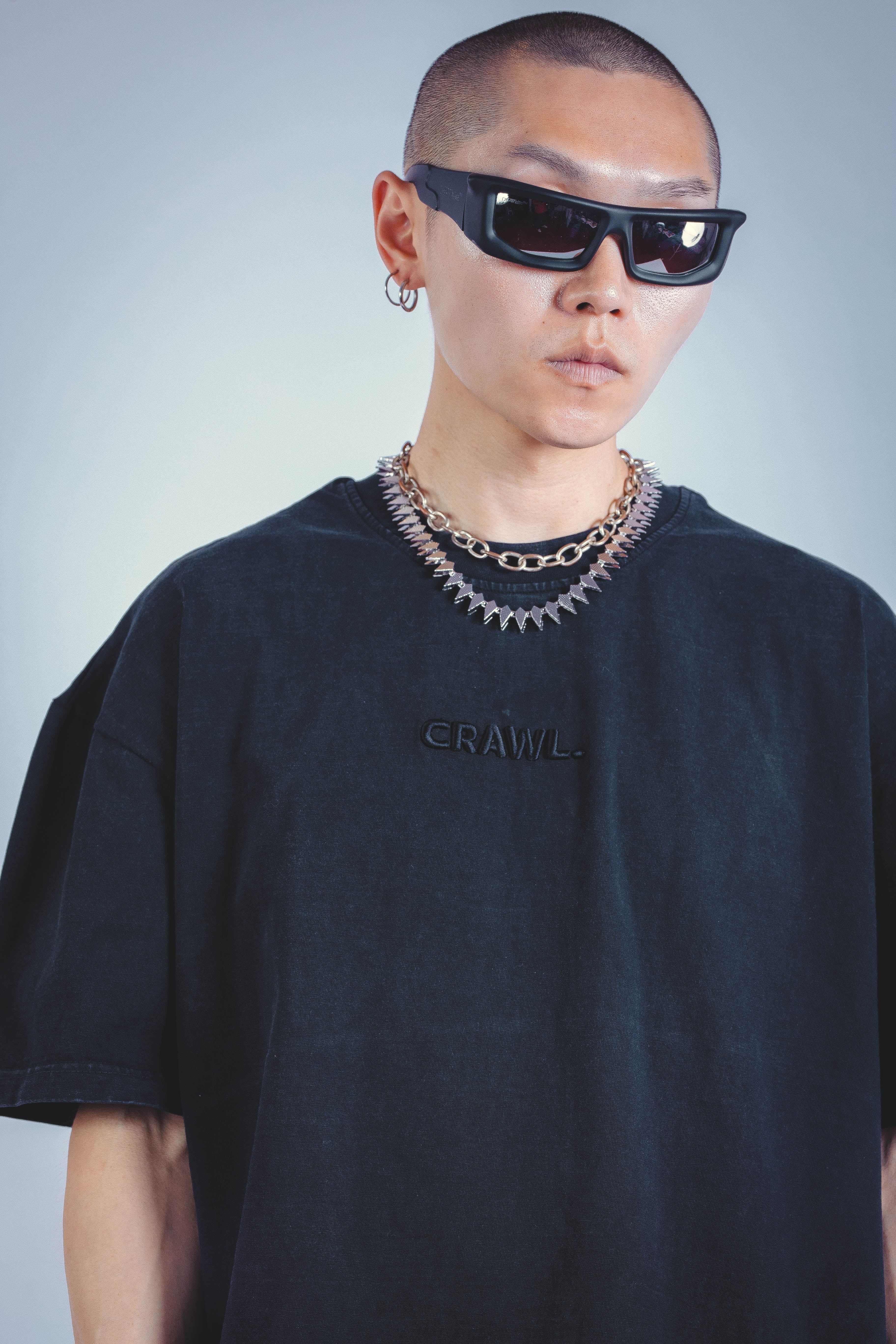 VOID BOXY FIT TSHIRT WASHED BLACK UNISEX