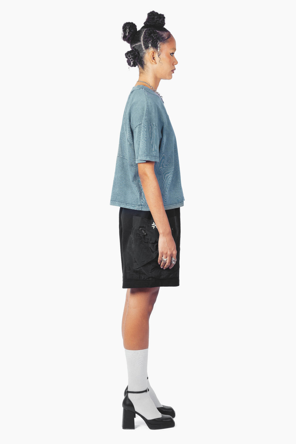 SHADE CARGO SHORTS BLACK UNISEX